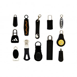 Custom leather zipper pulls for brands